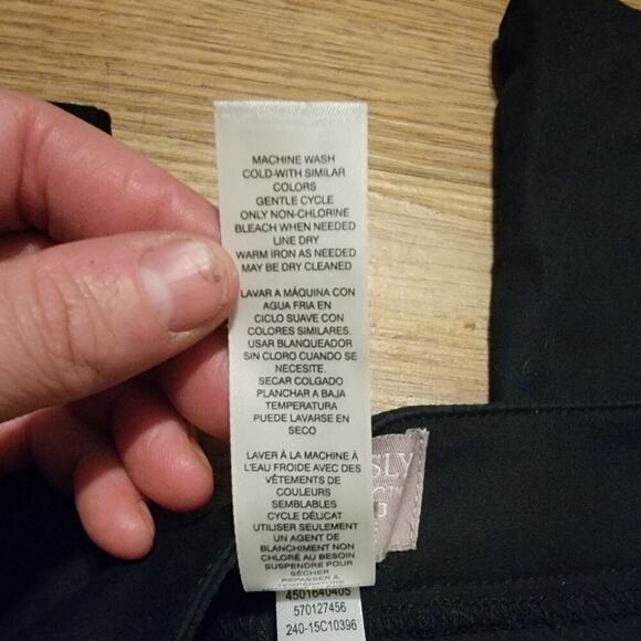 Juniors Black Fabulously Slimming by Chicos Straight Leg Dress Slacks. - Picture 4 of 6